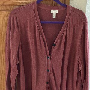 Logo Cardigan Sweater